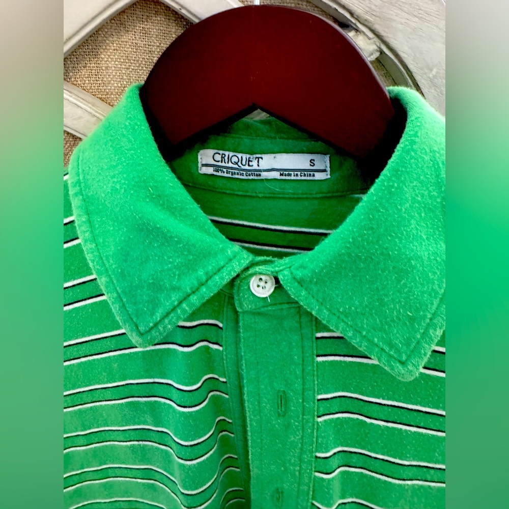 Men’s Striped Criquet Polo